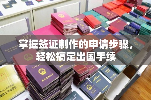 文峰掌握签证制作的申请步骤，轻松搞定出国手续