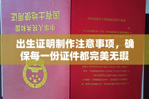 文峰出生证明制作注意事项，确保每一份证件都完美无瑕