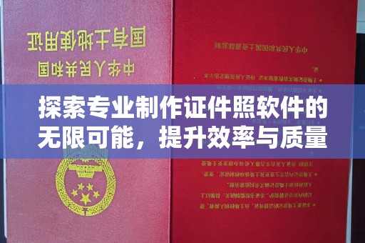文峰探索专业制作证件照软件的无限可能，提升效率与质量