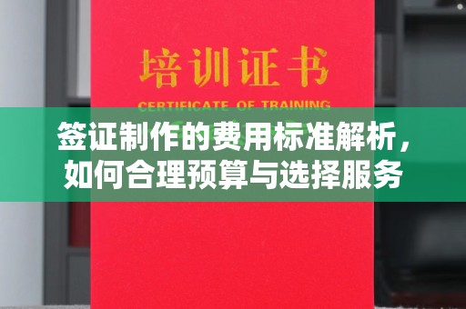 文峰签证制作的费用标准解析，如何合理预算与选择服务