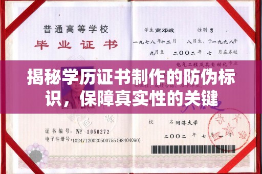 文峰揭秘学历证书制作的防伪标识，保障真实性的关键
