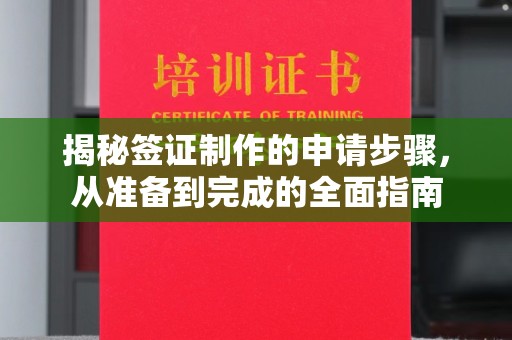 文峰揭秘签证制作的申请步骤，从准备到完成的全面指南