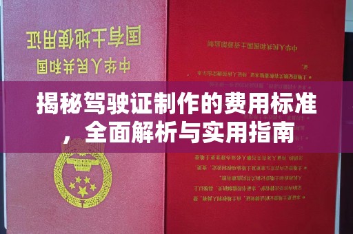 文峰揭秘驾驶证制作的费用标准，全面解析与实用指南