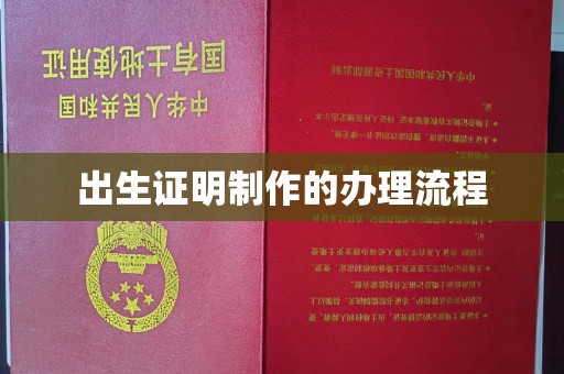 文峰出生证明制作的办理流程
