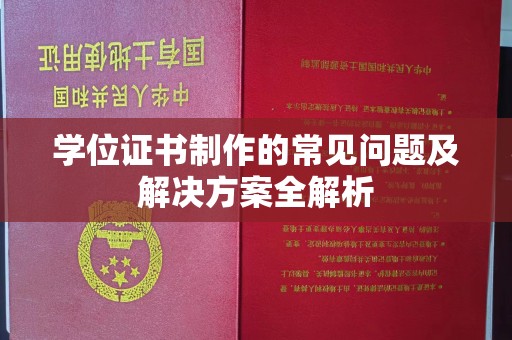 文峰学位证书制作的常见问题及解决方案全解析