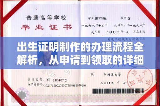 文峰出生证明制作的办理流程全解析，从申请到领取的详细指南