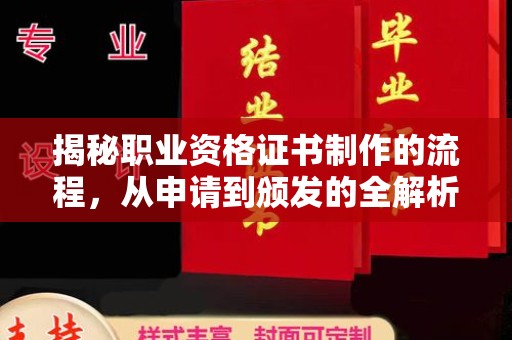 文峰揭秘职业资格证书制作的流程，从申请到颁发的全解析