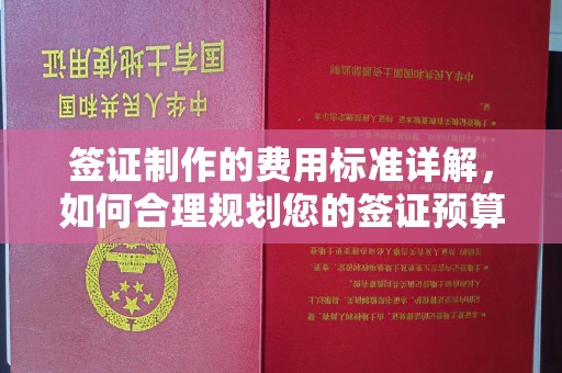文峰签证制作的费用标准详解，如何合理规划您的签证预算